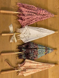 Georgia Parasol, 35-inch Frame, wood shaft, ten ribs, ten gold-tone rib tips