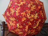 Fashion accessory umbrella, made-to-order, complex fabric pattern