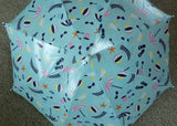 Just For Kids, Umbrella Frames, 6-pack, six colors with pattern:  white, red, spring green, navy blue, lavender, and yellow