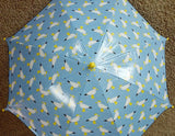 Just For Kids, ONE Umbrella Frame, available with matching handle, rib tip, and cap colors:  White, Red, Purple, Blue, Yellow, and Green.