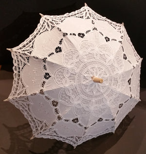 Battenberg Lace Parasol, ready for your embellishments !!