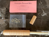 Georgia Parasol, 35-inch Frame, wood shaft, ten ribs, ten gold-tone rib tips