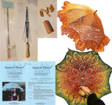 Summerset Parasol, 35-inch Frame, 8 wood rib tips